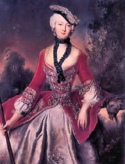antoine pesne Portrait of Sophie Marie Grafin Voss china oil painting image